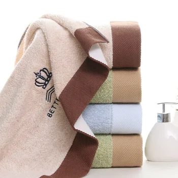 Medvilnės Karūna Absorbentas Vonia Rankšluostį Gamintojo Dovanų Logotipą Šeimos Universalus rankšluosčiai, vonios kambarys paplūdimio rankšluostį