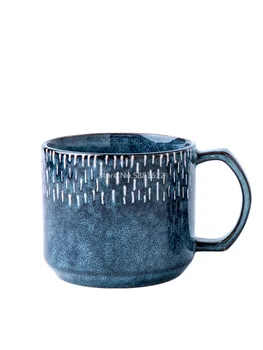 Kūrybinės keramikos puodelis didelės talpos asmeninį pusryčiai taurės spalvos kavos puodelį, vyrams ir moterims, poroms, naudojant 550ML
