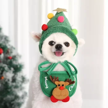 Trikampis Seilinukai Kerchief Kalėdų Kostiumas Apranga Šuo Kalėdų Bandana Santa Hat Šuo Mažas Vidutinis Didelis Šunys, Katės, naminiai Gyvūnai