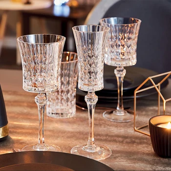 Europos Stiliaus Krištolo taurės Prabanga Goblet Puikių galimybių Vyno Taurė Šampano taurių Kūrybos Baras šalis viešbutis Namų Geriamojo Ware