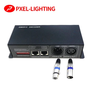 DMX Dekoderis RGB RGBW LED 3 / 4 kanalų led DMX512 LED juostos Valdiklis RGB,3CH 4CH *8A DMX į PWM RGBW Šviesos DC12-24V