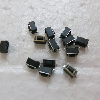 100vnt/daug 3x6x4.3mm Mygtukas SMD Micro Mygtukas Lytėjimo Taktiškumas Elektroninių mini Jungiklis Degustavimo schalter