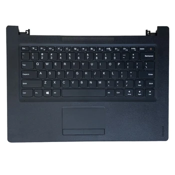 NAUJAS anglų/JAV Nešiojamojo kompiuterio Klaviatūra Lenovo IdeaPad 110-14IBR Juoda Klaviatūra su Juoda palmrest viršutinį dangtelį ir Touchpad