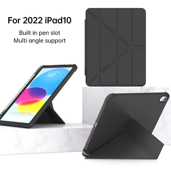 Case For iPad Pro 11 2021 Oro 5 4 2020 m. 10-asis Kartos 10.9 colių 2022 Su Pieštukas Turėtojas Pu Odos Smart Cover 
