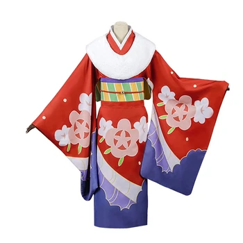 Mergelė Dragon Jiedu Naujųjų Metų Kimono Cosplay Kostiumų Karnavalas Helovinas Kalėdų Drabužiai