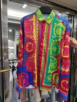 Mados CXZ700028 vyriški Marškiniai 2022 kilimo ir tūpimo Tako Prabanga garsaus Prekės ženklo Europos Dizainas šalies stiliaus vyriški Drabužiai
