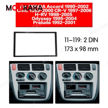 Mookaka 2 Din Automobilio Radijo Fasciją įmontuojamasis Rėmas HONDA Accord 1990-2002 M Rinkinys, Stereo Grotuvas Apdaila Mount Prietaisų skydelis