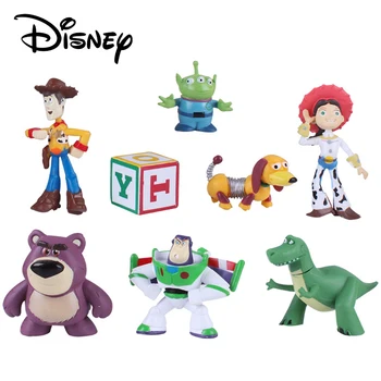 Žaislų Istorija Anime Veiksmų Skaičius, Woody Jessie Buzz Lightyear Lokys Rex Žalia Dinozaurų Kolekcija Modelis Lėlės, Žaislai Vaikams Dovanų