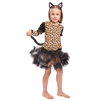 Halloween Kostiumai Vaikų Darželyje Etape Cosplay Mielas Leopardas Suknelė Šalis Vaidmenų Kostiumas
