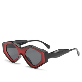Naujas Nereguliarus Aikštė Akiniai nuo saulės Moterims, Stilingas Derliaus Kačių Akių Atspalvių Vyrai Dizaineris prekės UV400 Oculus Gafas