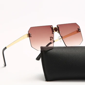 Naujas Mados Taškus Akiniai nuo saulės Prabangos Prekės ženklo Dizainas Moterys Vyrai Metalo Aikštėje Saulės akiniai UV400 Atspalvių Akių oculos de sol