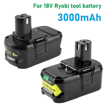 18V 3.0 Ah Bateriją už Ryobi 18V Ličio Baterija P108 P102 P103 P104 P105 P109 Ryobi 18-Volt VIENAS+ Belaidis Įrankis