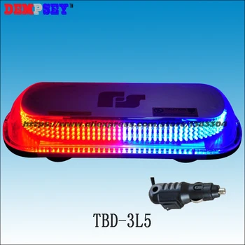 TBD-3L5 LED Super bright mini lightbar/Raudona&Mėlyna policijos pagalbos įspėjimo lightbars /Sunkusis magnetinis pagrindas Strobe, Mirksėti