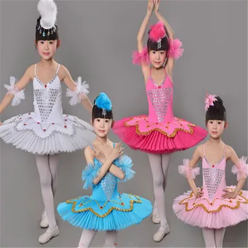 Baleto Apranga Vasaros Mergaitės Rankovių Baleto Šokių Sijonas Vaikams 
