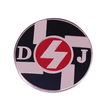 DJ Muzika, Rokas Logotipas Televizijos Sagės Ženklelį už Maišą Atlapas Pin Sagtis Papuošalai Dovana Draugams