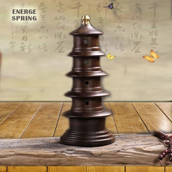Mediniai Smilkalų Degiklis Skirtas Klijuoti Smilkalų Ebony Pagoda Vertikalus Smilkalų Degiklis Vario Smilkalų Laikiklis Derinys Smilkalų Bazės