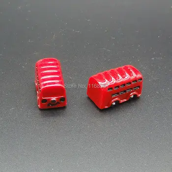1pcs/daug Dervos gražių raudonos animacinių filmų autobusų 20mm Papuošalai Micro kraštovaizdžio Papuošalų Kūrybos Namų, Sodo Dekoracijos A007-11