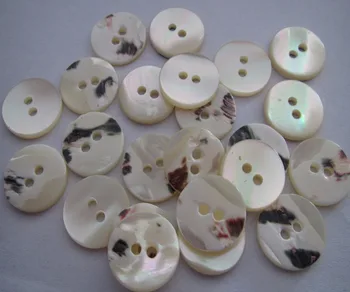 Nemokamas pristatymas 15mm dvi skyles motina pearl shell mygtuką butas trocas shell gamtos balta spalva customed shell 100vnt