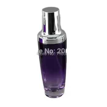120ml skersmens violetinė stiklo losjonas butelis su sidabro siurblys Kosmetikos Pakuotės