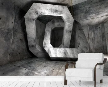 3D Sienos freskos tapetai, cementas valdybos pastato tapetai gyvenimo kambario, miegamasis lounge fone sienų lipdukai namų dekoro
