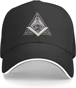 Iliuminatai Unisex Suaugusiųjų Kepuraičių, Reguliuojamas Sandwich Bžūp Casquette Hip-Hop Skrybėlės Žvejybos Hat