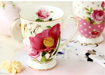 300ML, kaulų kinija cafeteira kavos puodelio, porceliano taza keramikinis puodelis, elegantiškas coffe puodelis vestuvių dovana, espresso puodelis royal