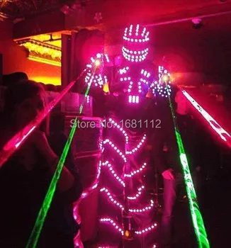 LED Kostiumas /LED Drabužių/Šviesos kostiumai/ LED Robotas kostiumai/ Šviesos kostiumas/ led žibintai kostiumai