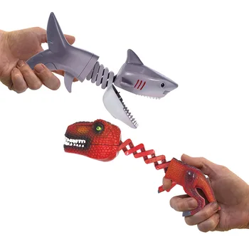 Dinozaurų ryklys varpa ištraukiama pavasario manipuliatoriaus apkabos, Kūrybos išskleidimo išdaiga vaikų žaislas gimtadienio dovana